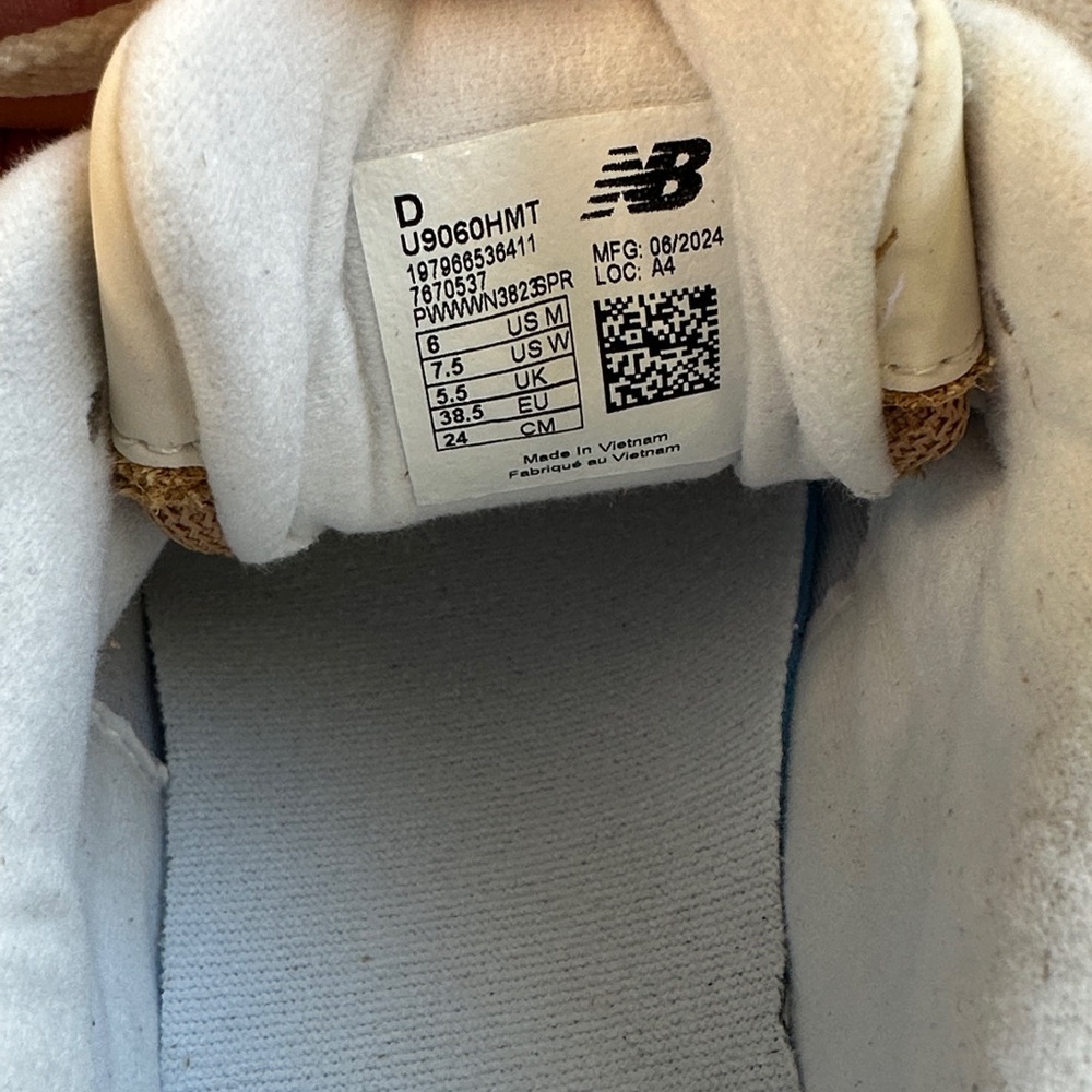 New Balance Tan and Cream Women's Sneakers - Picture 8 of 8